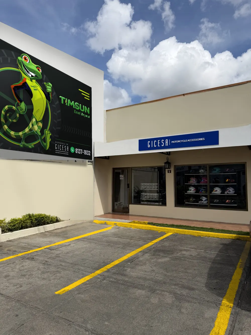 Fachada del local de GICESA en Altamira, Managua